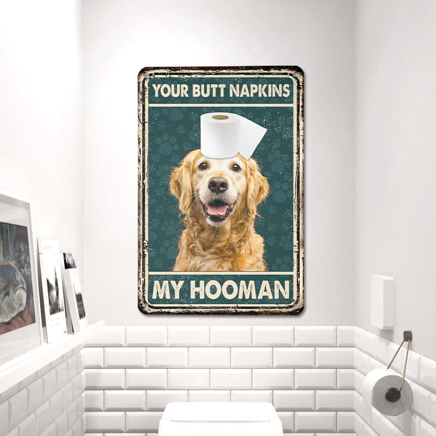 Golden Retriever All Printed 3D Metal Sign