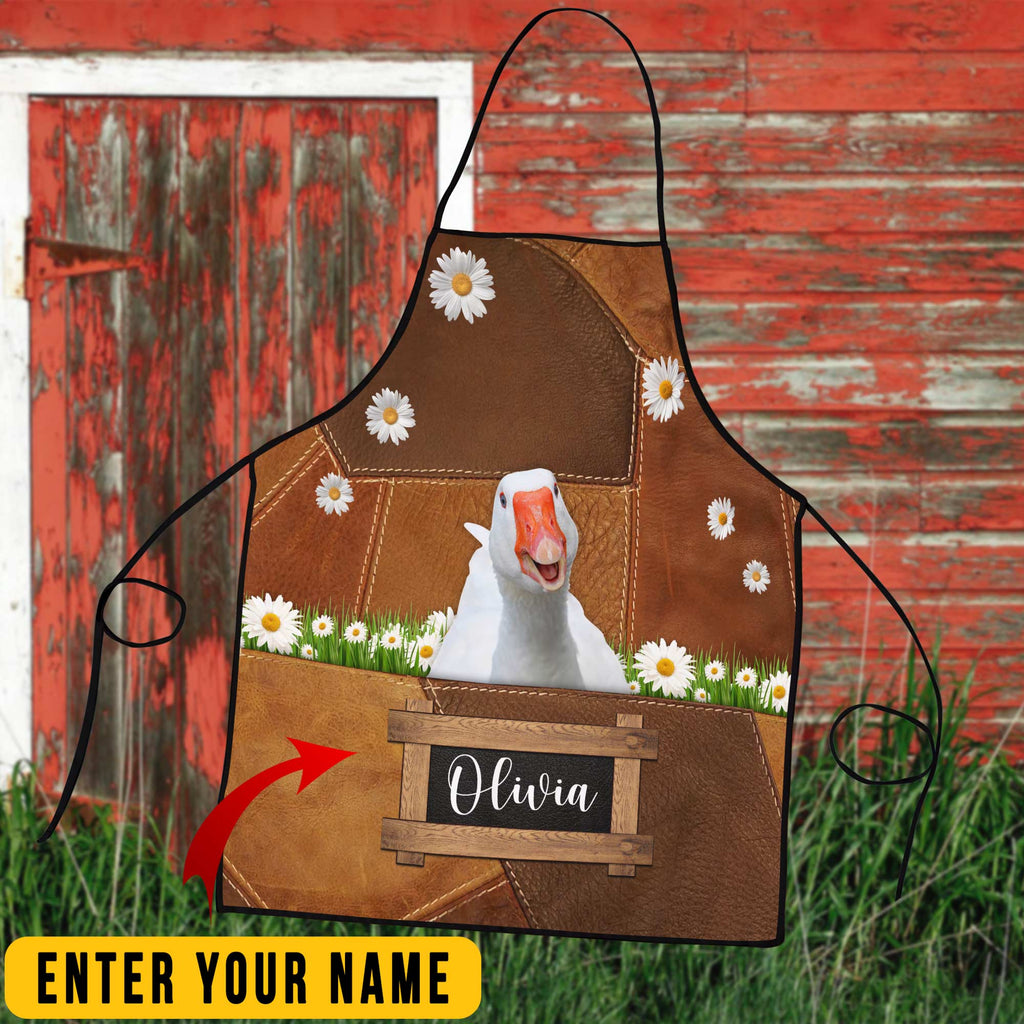 Personalized Name Goose All Over Printed 3D Apron