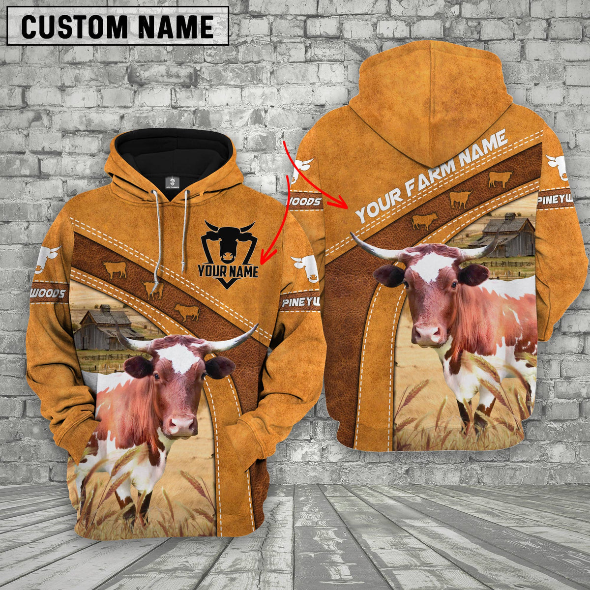 Personalized Name Farm Pineywoods Hoodie