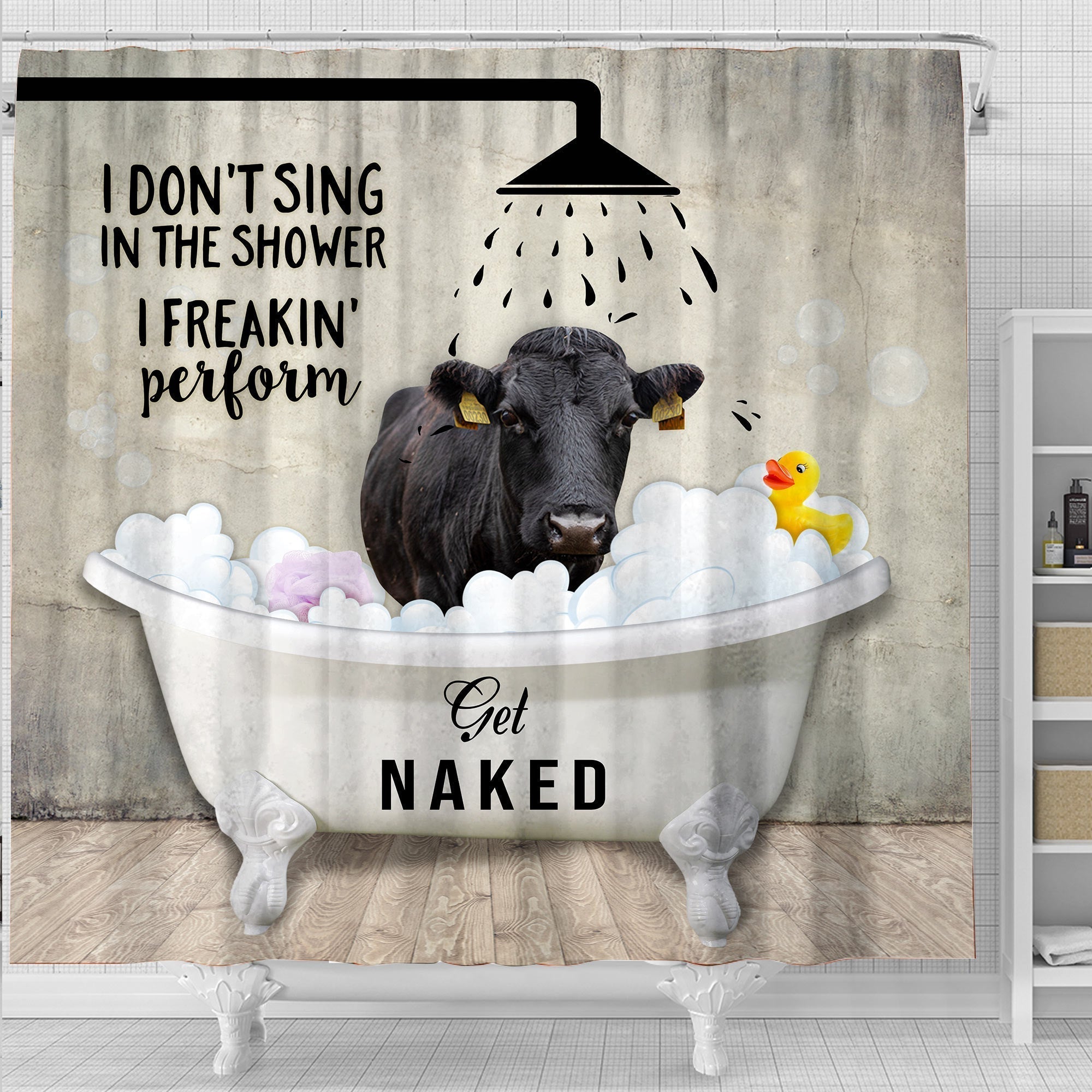 Dexter I Don't Sing In The Shower 3D Shower Curtain