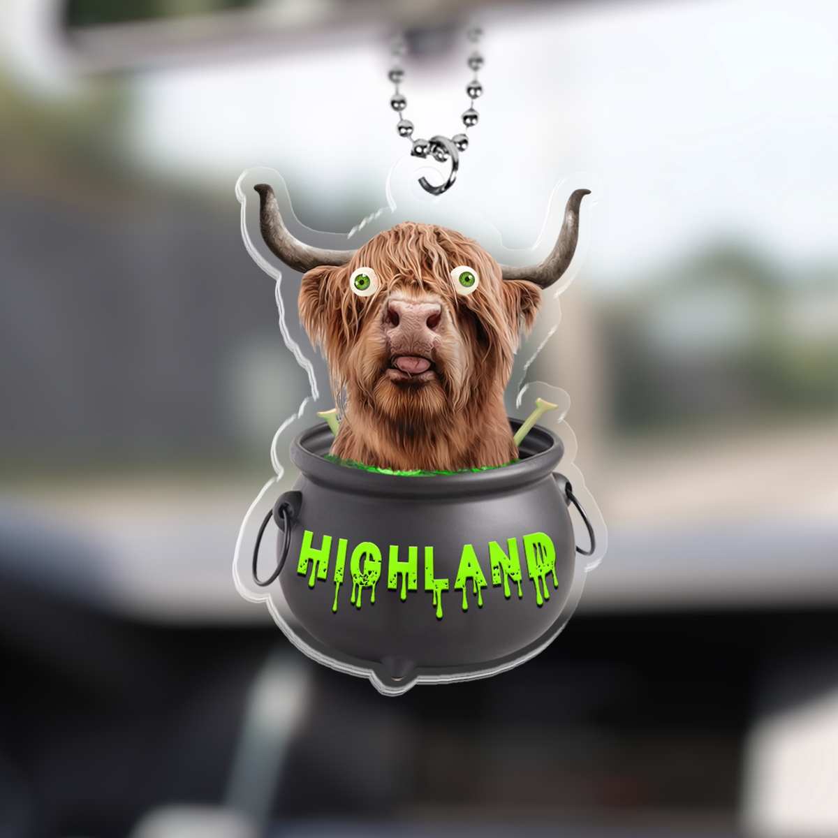 Highland Halloween Car Hanging Ornament