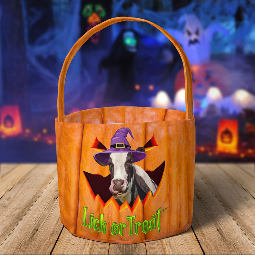 Holstein Lick Or Treat Halloween Basket