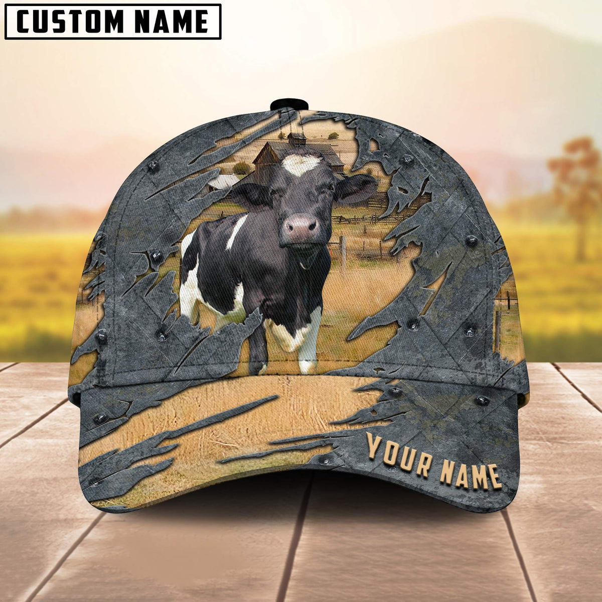 Holstein Customized Name Cap