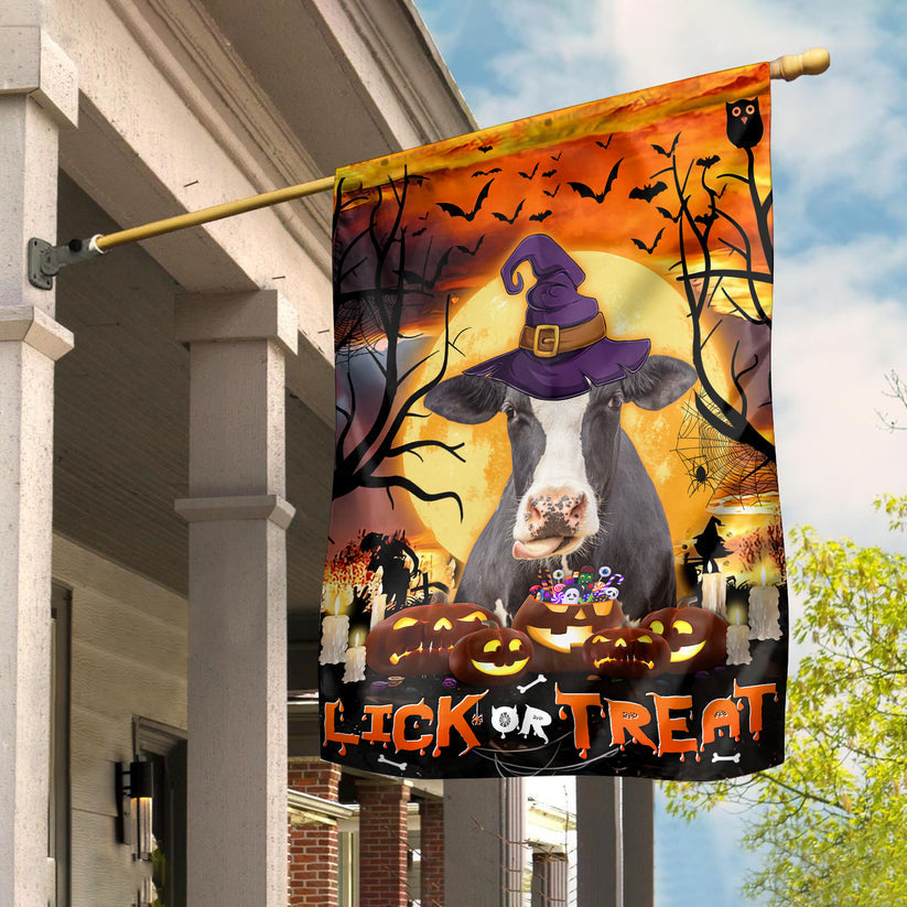 Holstein Lick Or Treat Flag
