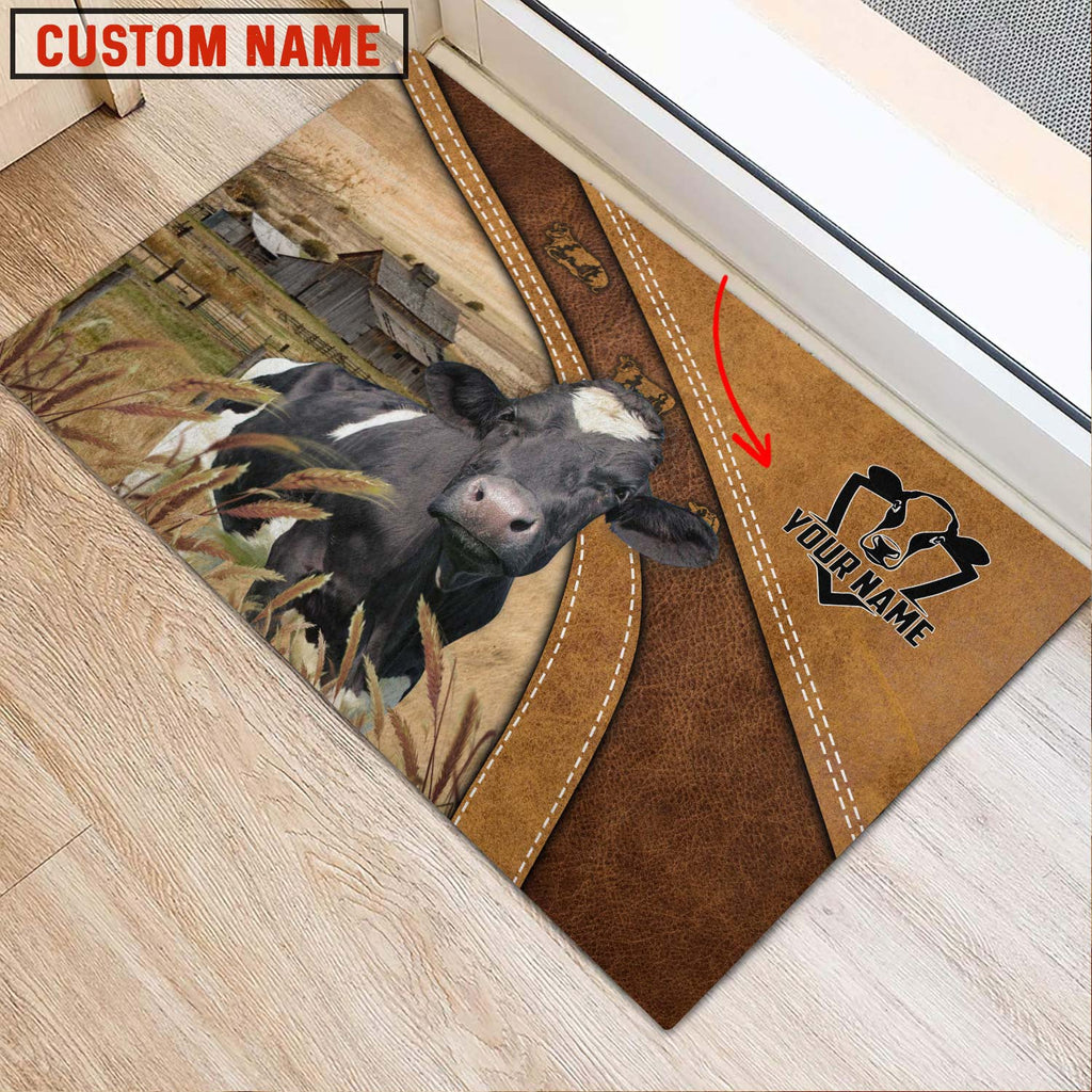 Holstein Personalized - Welcome  Doormat