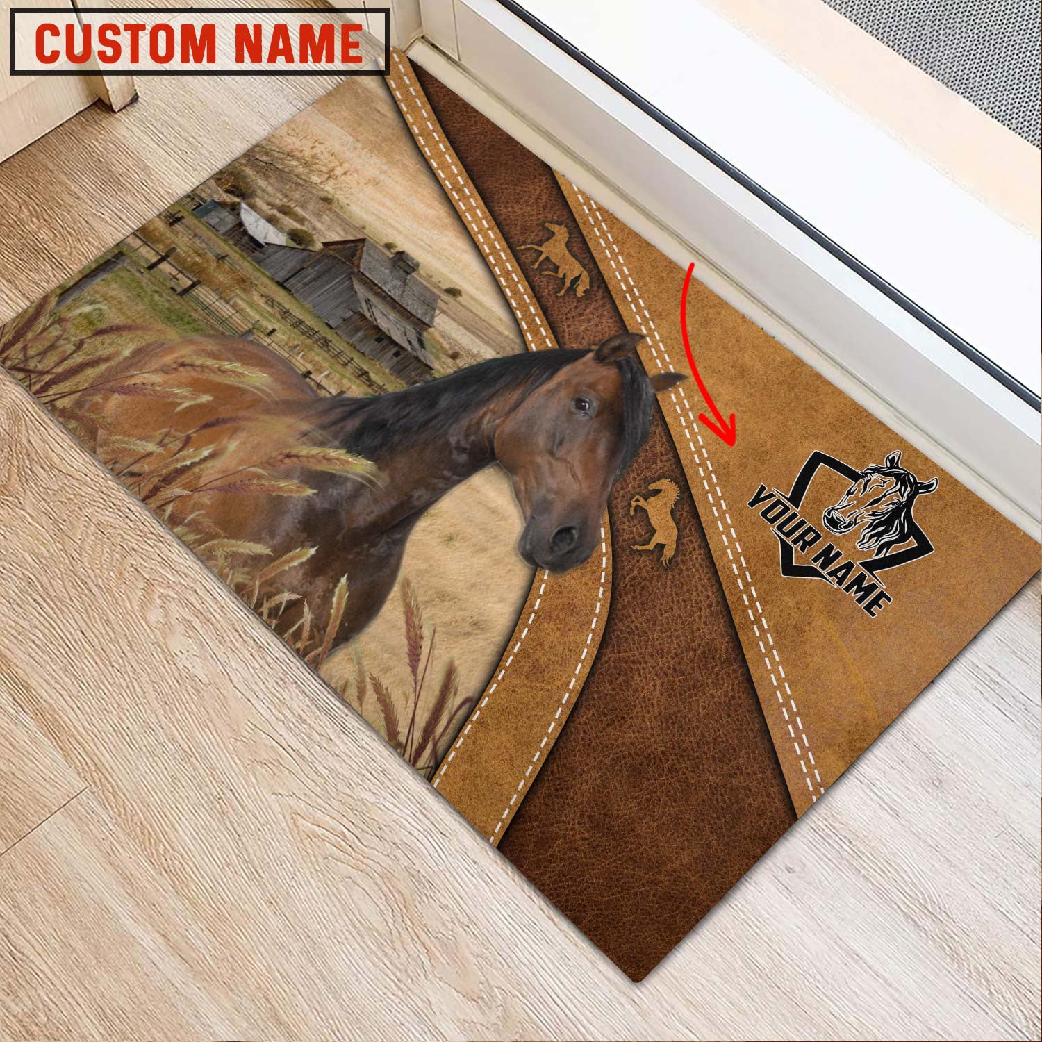 Horse Personalized - Welcome  Doormat