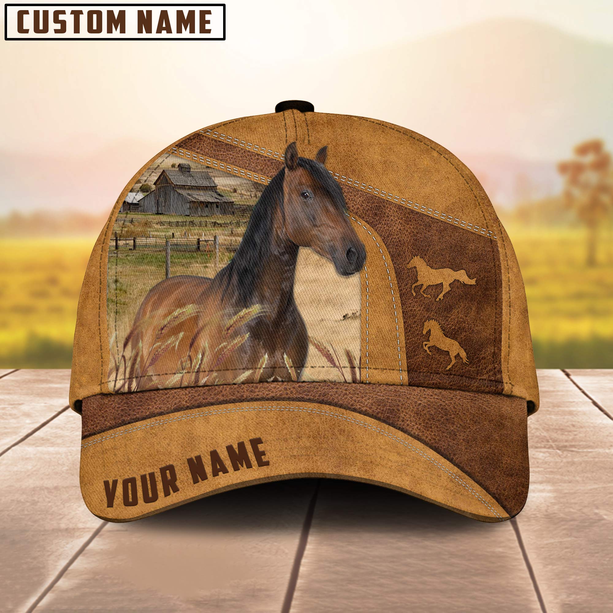 Custom Name Horse Cap