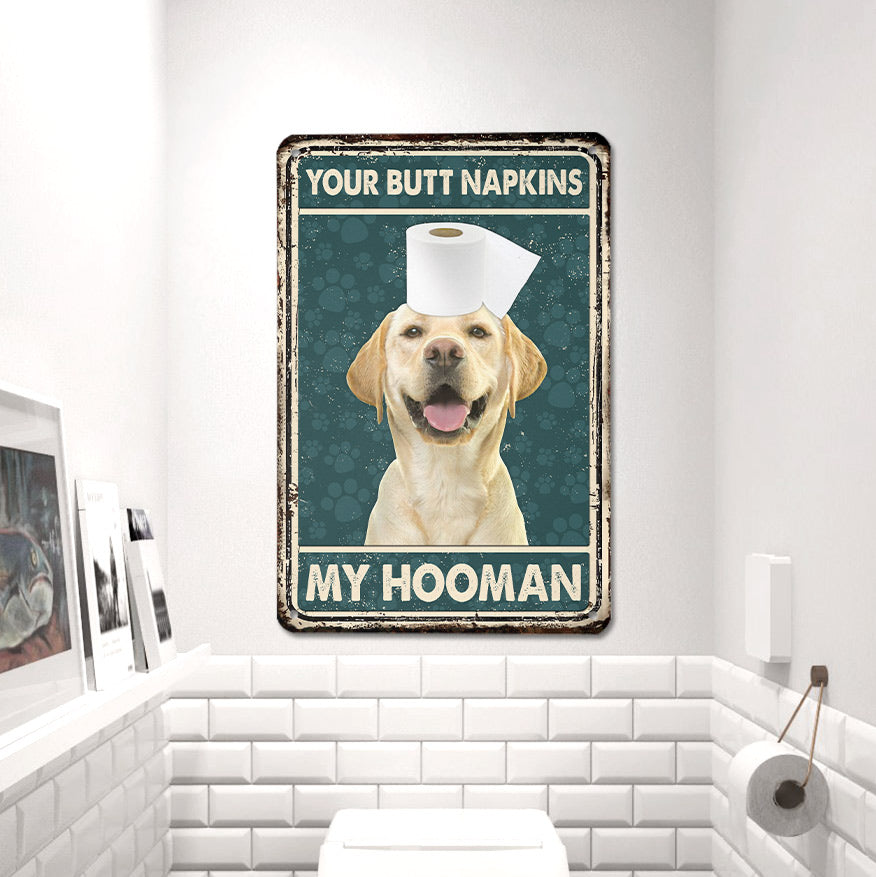 Golden Labrador Retriever All Printed 3D Metal Sign