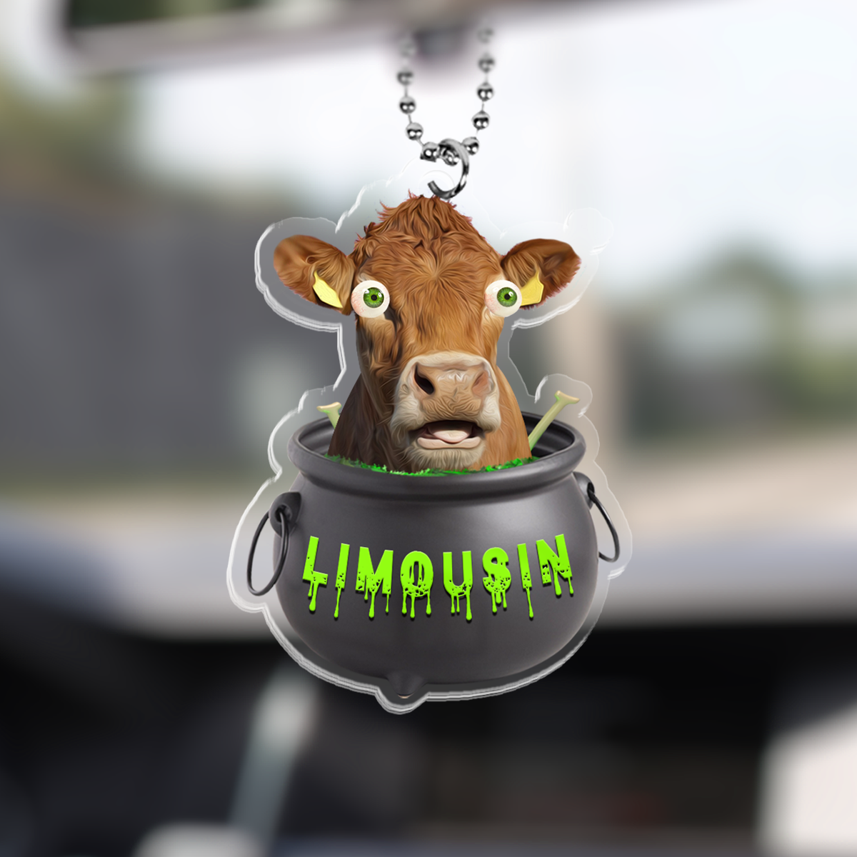 Limousin Halloween Car Hanging Ornament