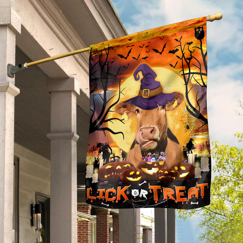 Limousin Lick Or Treat Flag