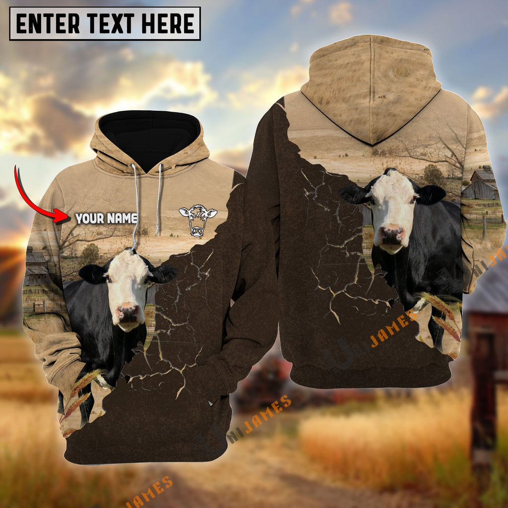 Black Baldy Farm Land Personalized Name Hoodie