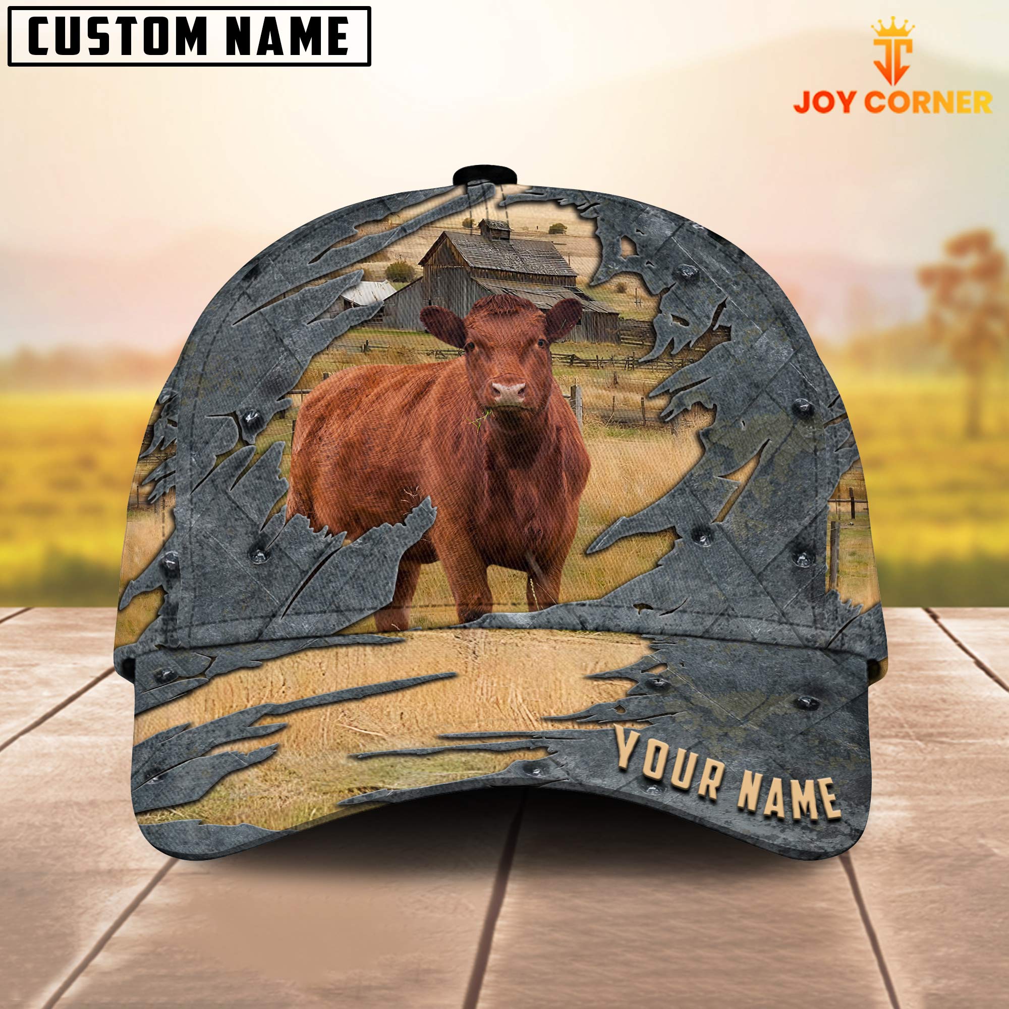 Red Angus Customized Name Cap