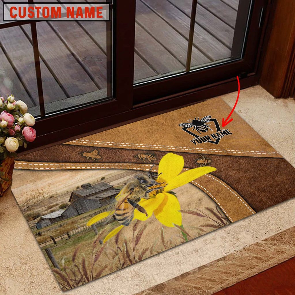 Beekeeper Personalized - Welcome Brown Doormat