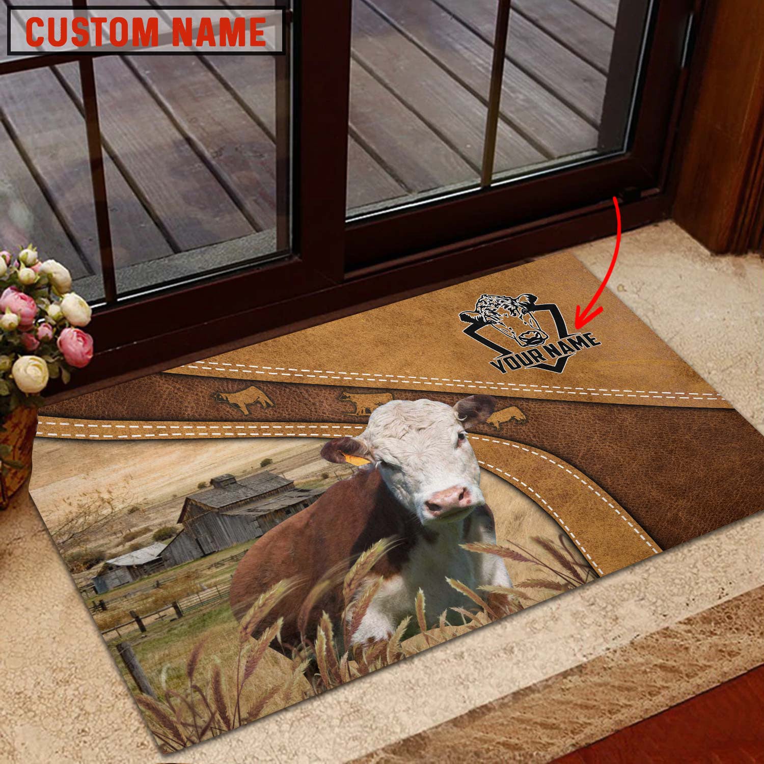 Hereford Personalized - Welcome  Doormat