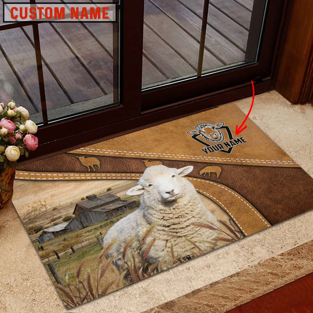 Sheep Personalized - Welcome  Doormat