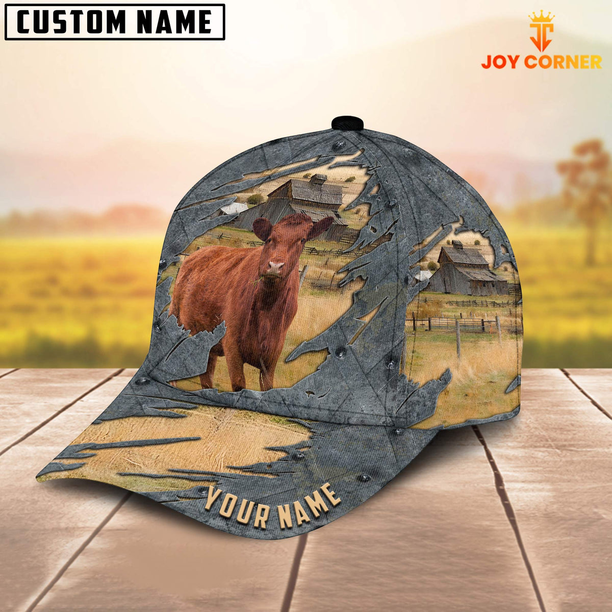 Red Angus Customized Name Cap