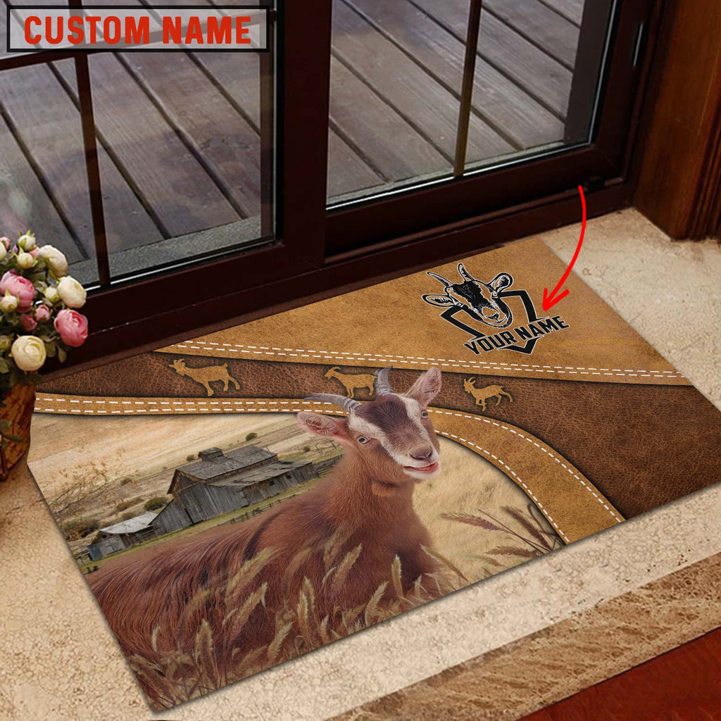Goat Personalized - Welcome  Doormat
