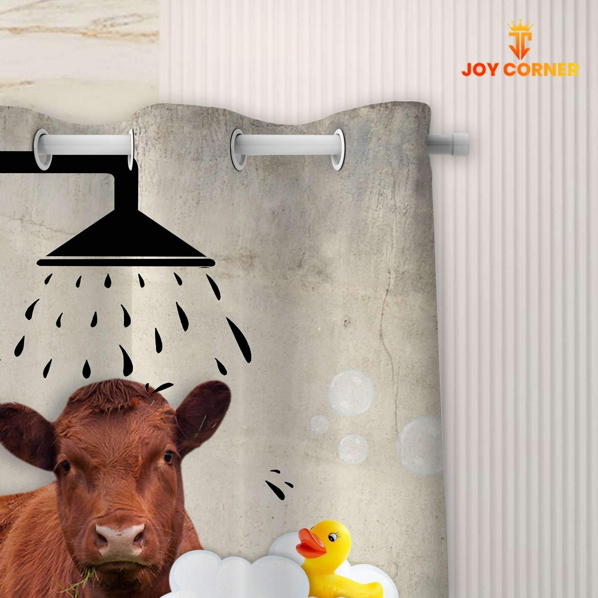 Red Angus I Don't Sing In The Shower 3D Shower Curtain