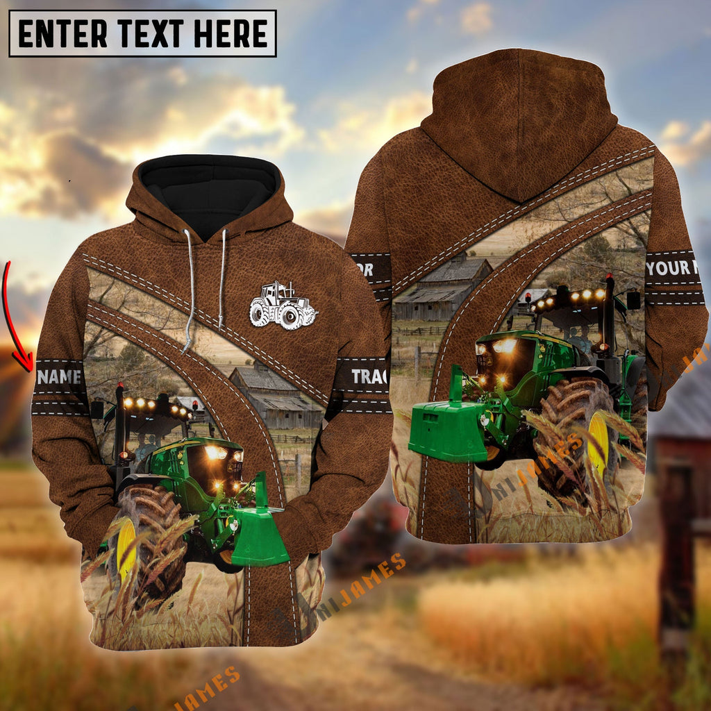 Tractor Custom Name On Sleeve 3D Hoodie