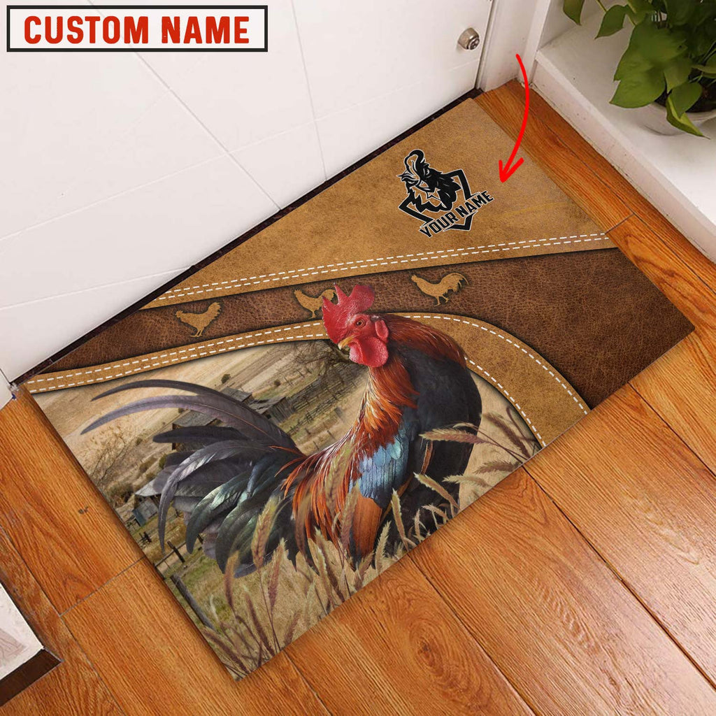 Chicken Personalized - Welcome  Doormat