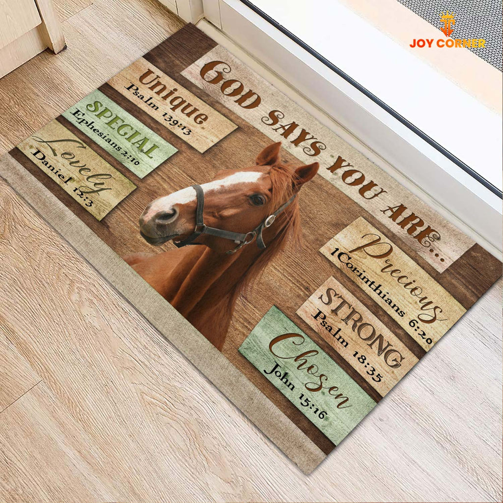 God Says You Are - Horse Cattle Doormat