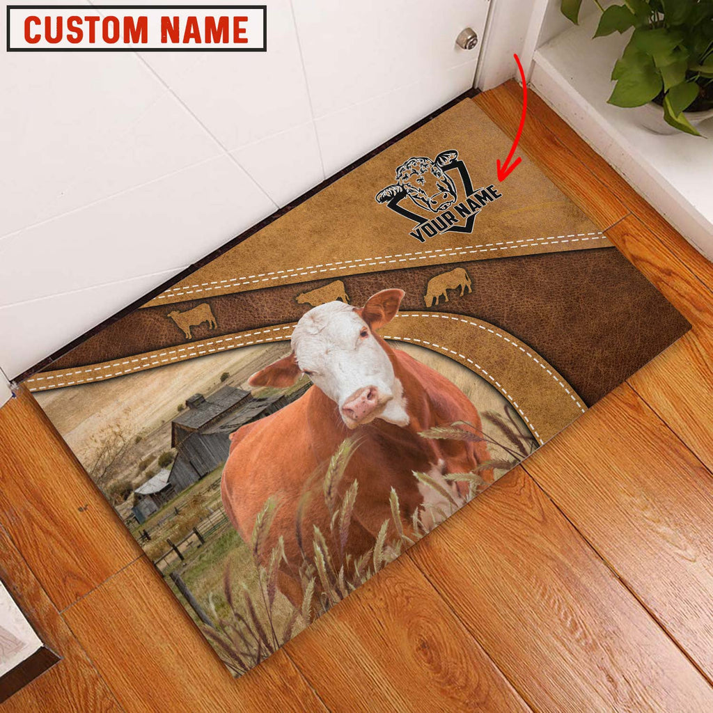 Simmental Personalized - Welcome  Doormat
