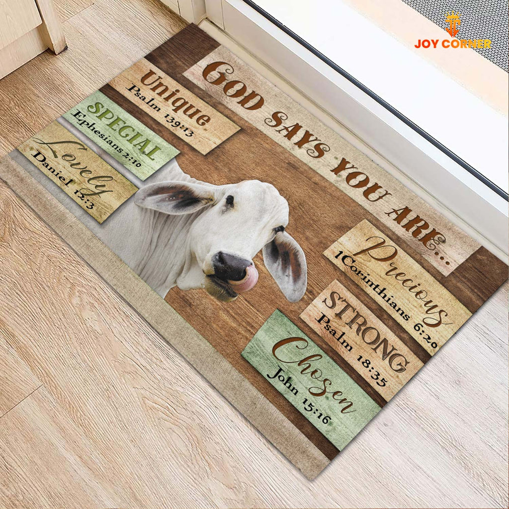 God Says You Are - Brahman Cattle Doormat