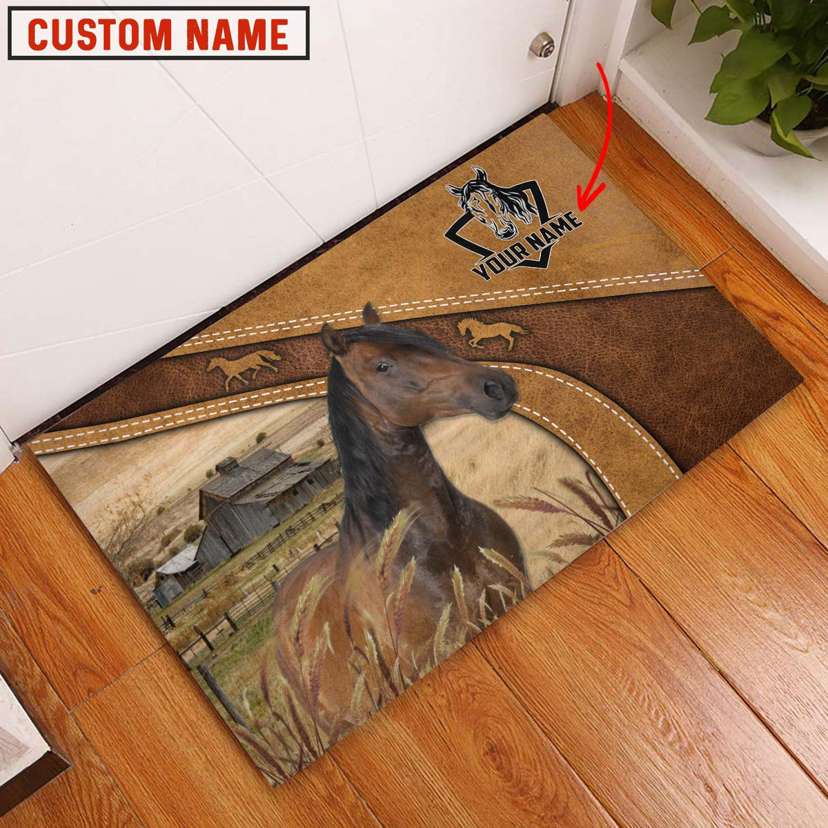 Horse Personalized - Welcome  Doormat