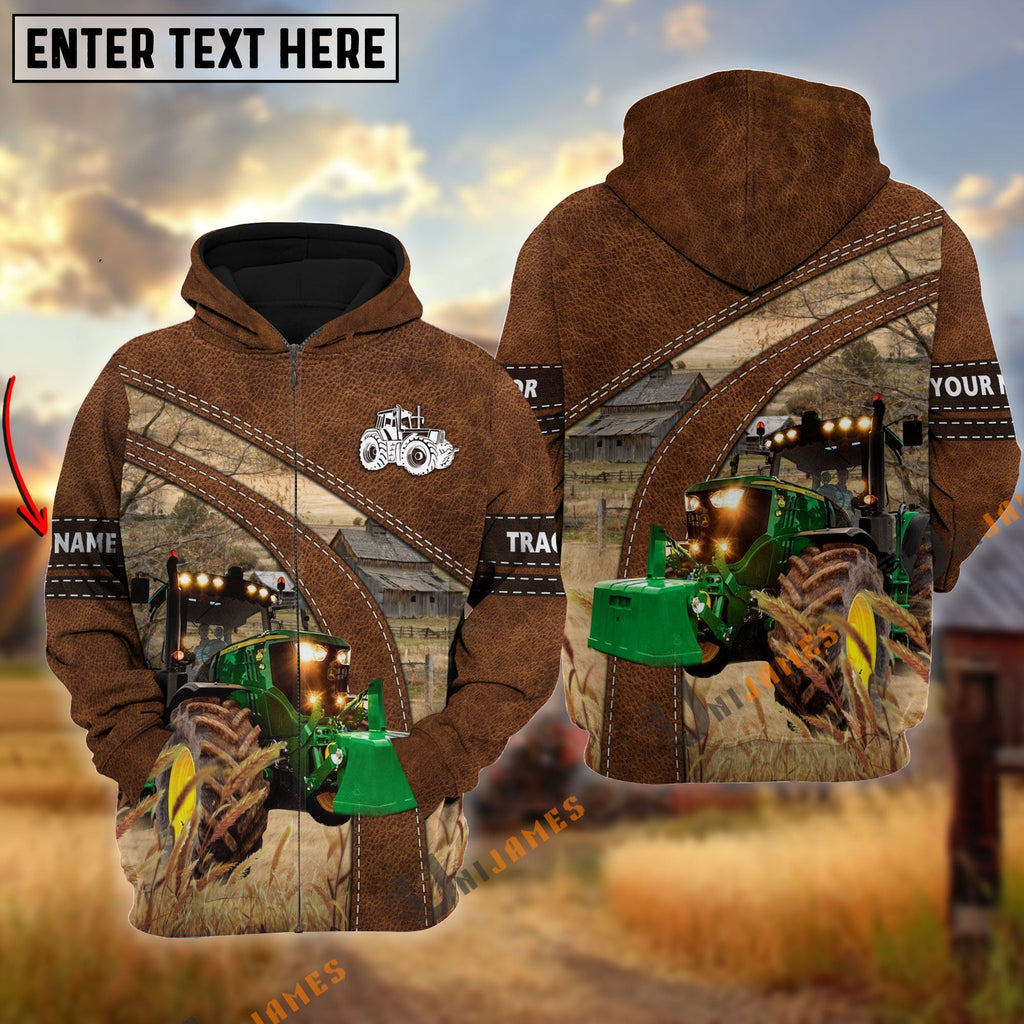 Tractor Custom Name On Sleeve 3D Hoodie
