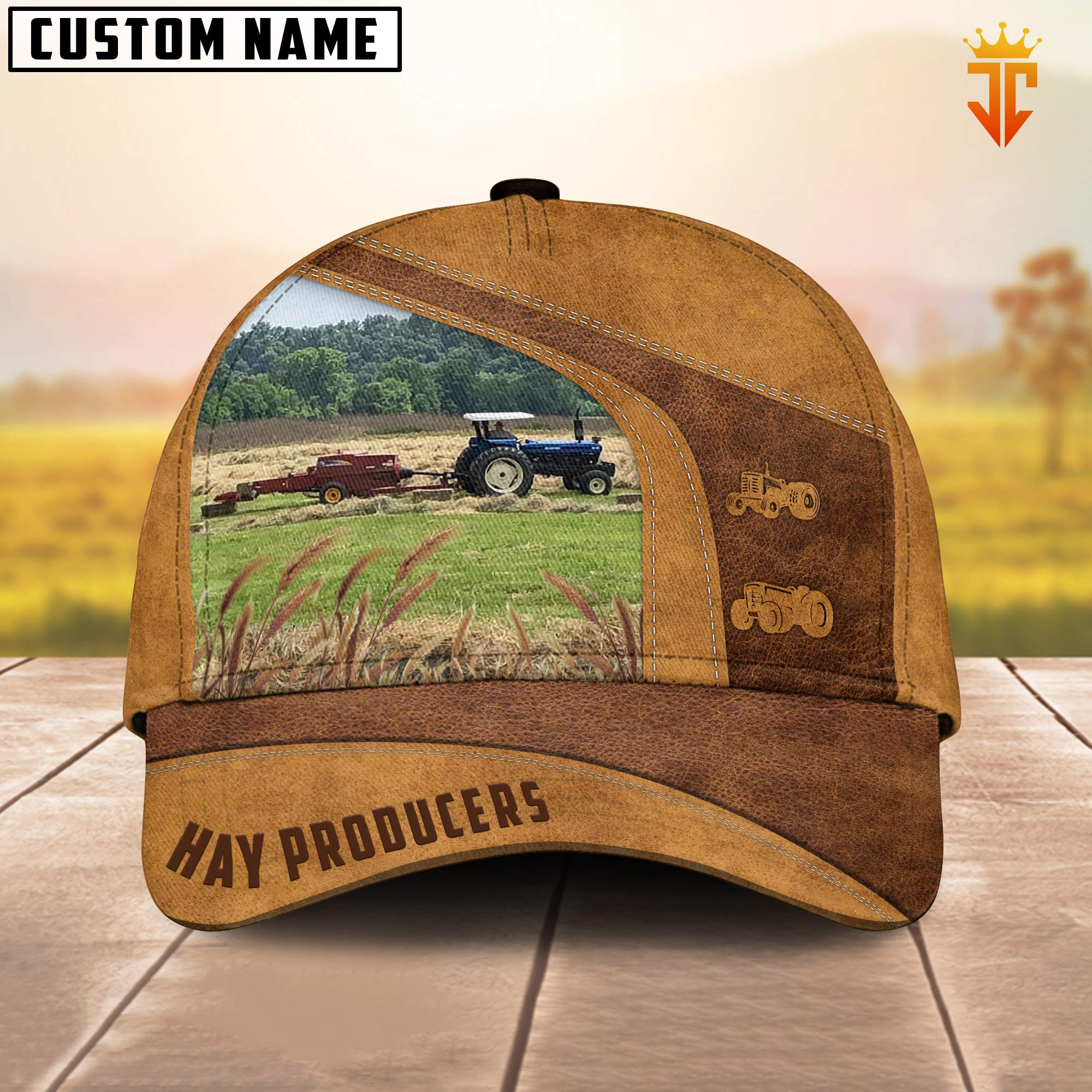 Custom Name Hay Producers Cattle Cap TT1