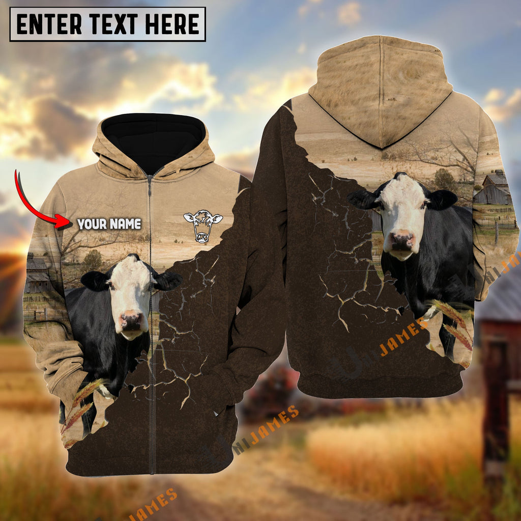 Black Baldy Farm Land Personalized Name Hoodie