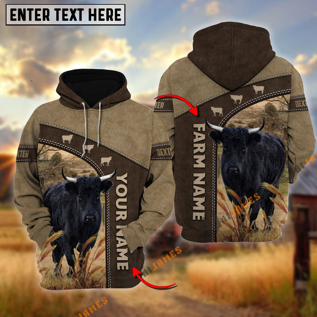 Dexter Happiness Farming Personalized Name, Farm Name 3D Hoodie