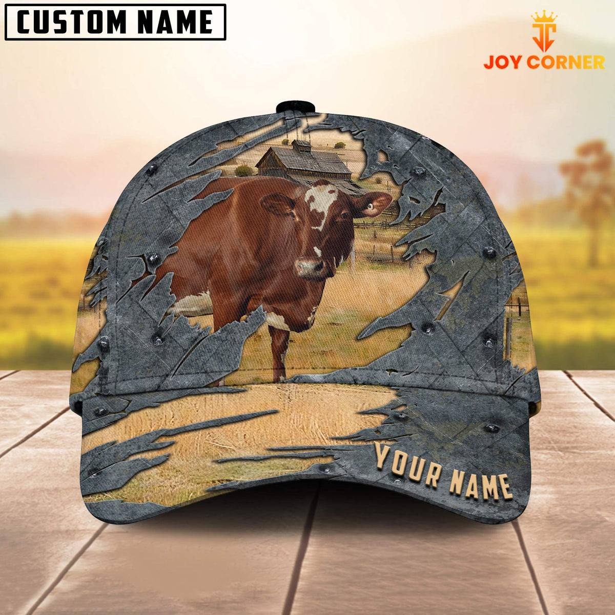 Milking Shorthorns Customized Name Cap