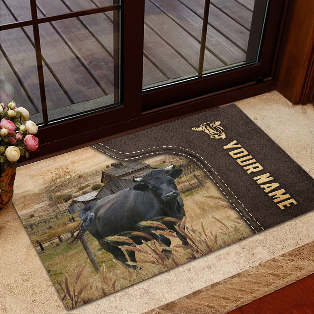 Dexter Custom Name Leather Pattern Doormat