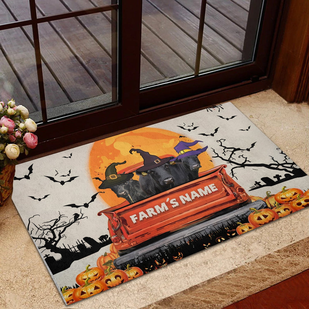 Dexter Custom Farm Name Halloween Doormat