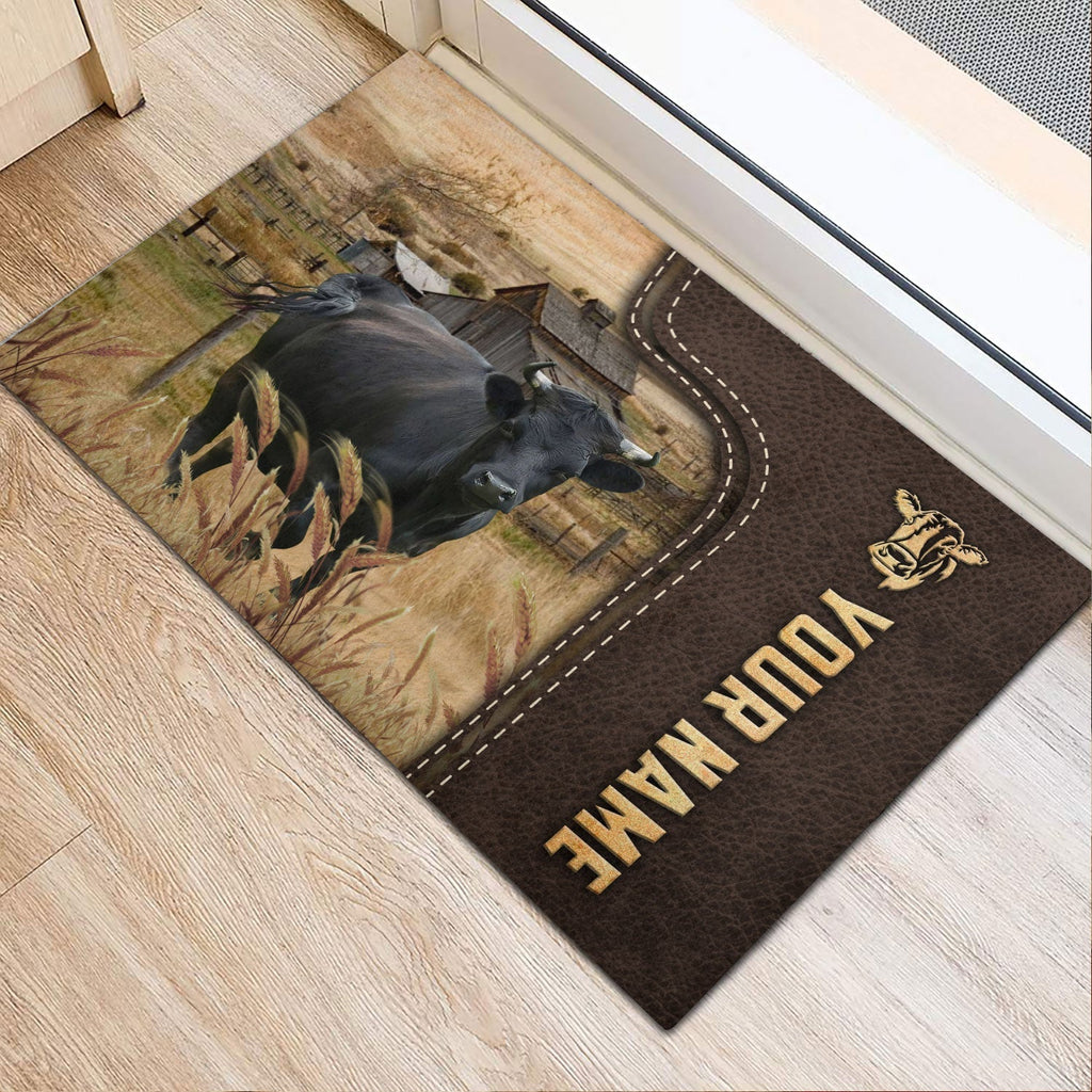 Dexter Custom Name Leather Pattern Doormat