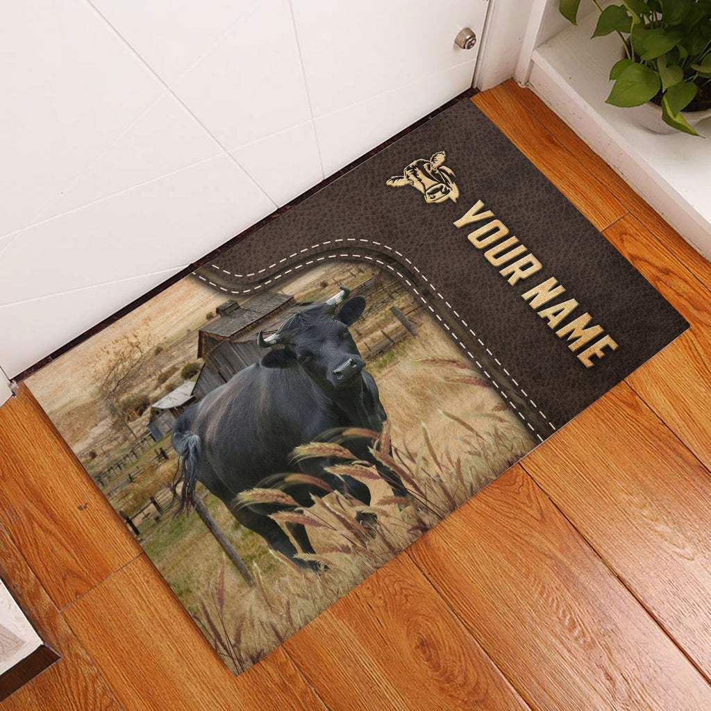 Dexter Custom Name Leather Pattern Doormat