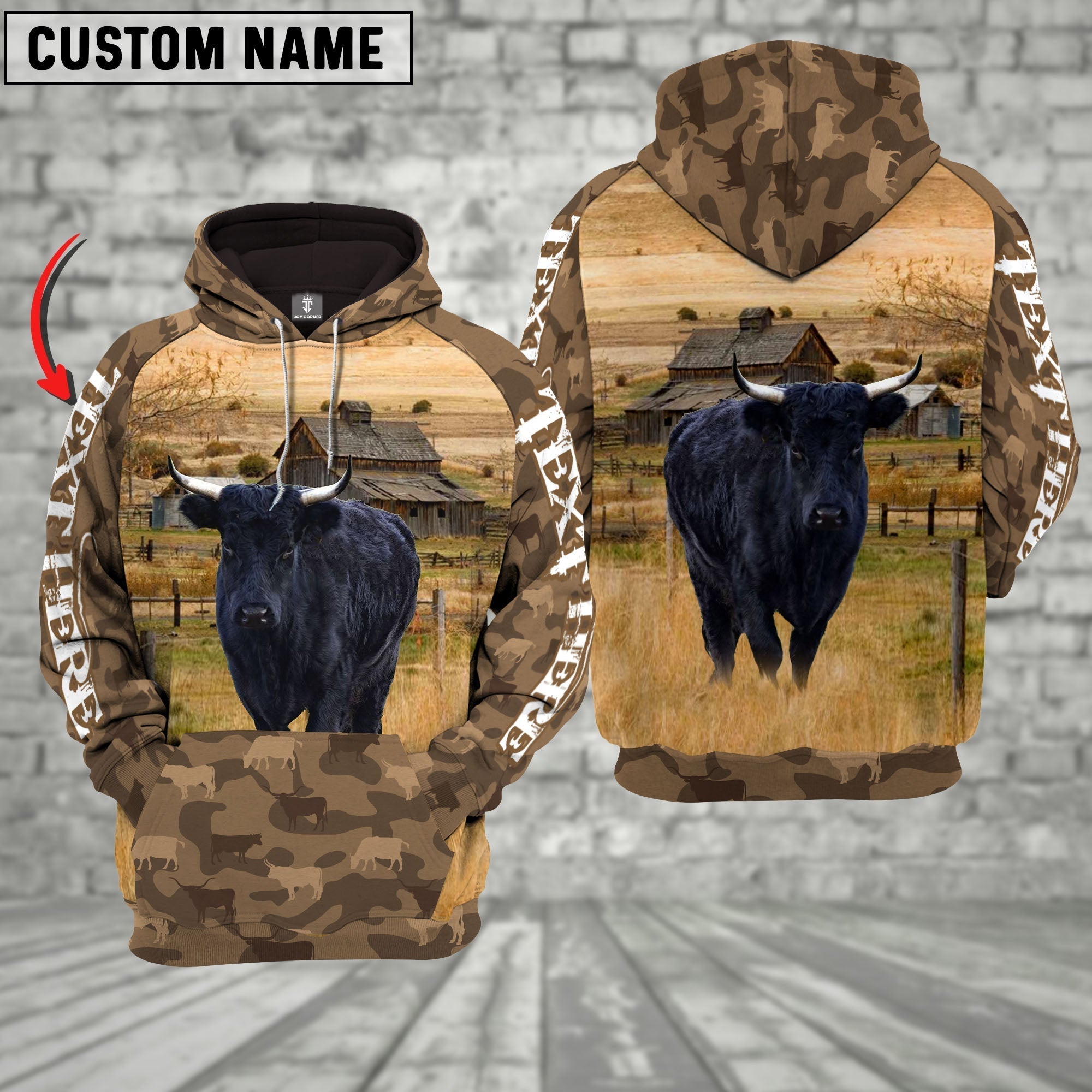 Dexter Cattle Farming Personalized 3D Hoodie