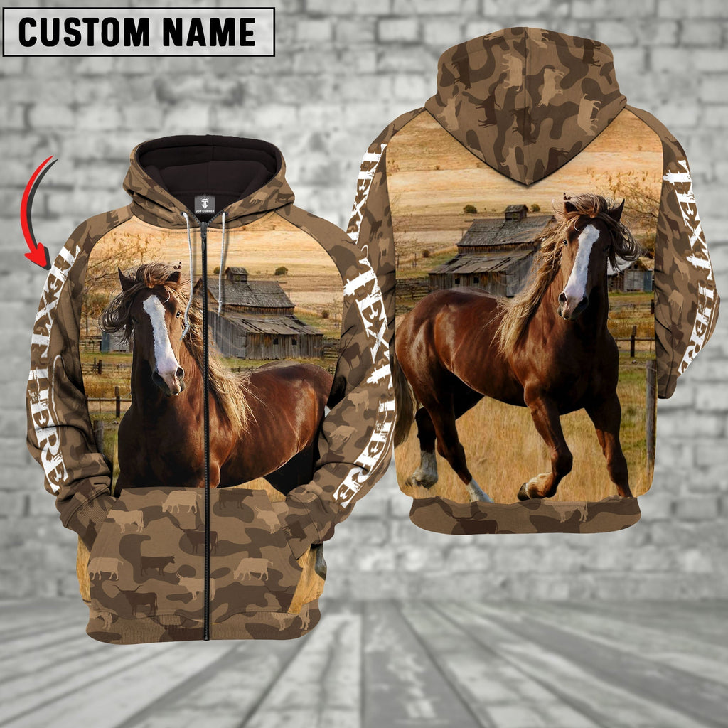 Horse Farming Personalized 3D Hoodie