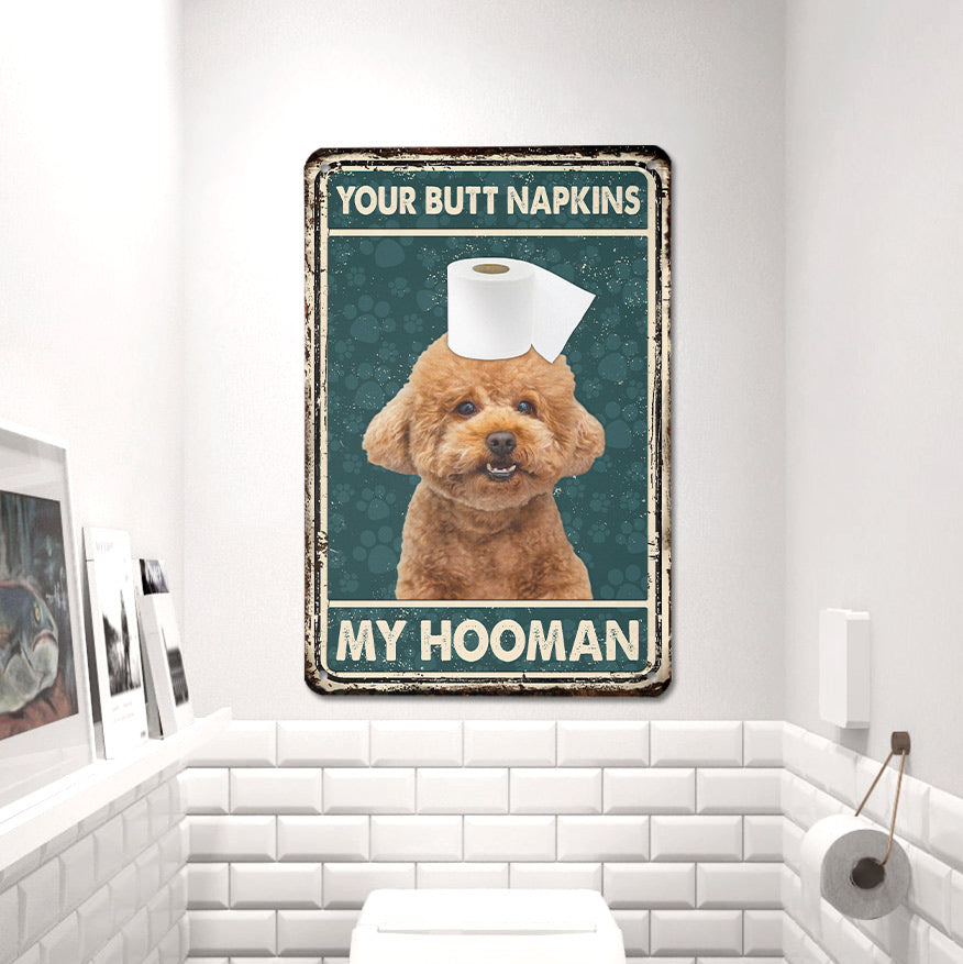 Poodle All Printed 3D Metal Sign