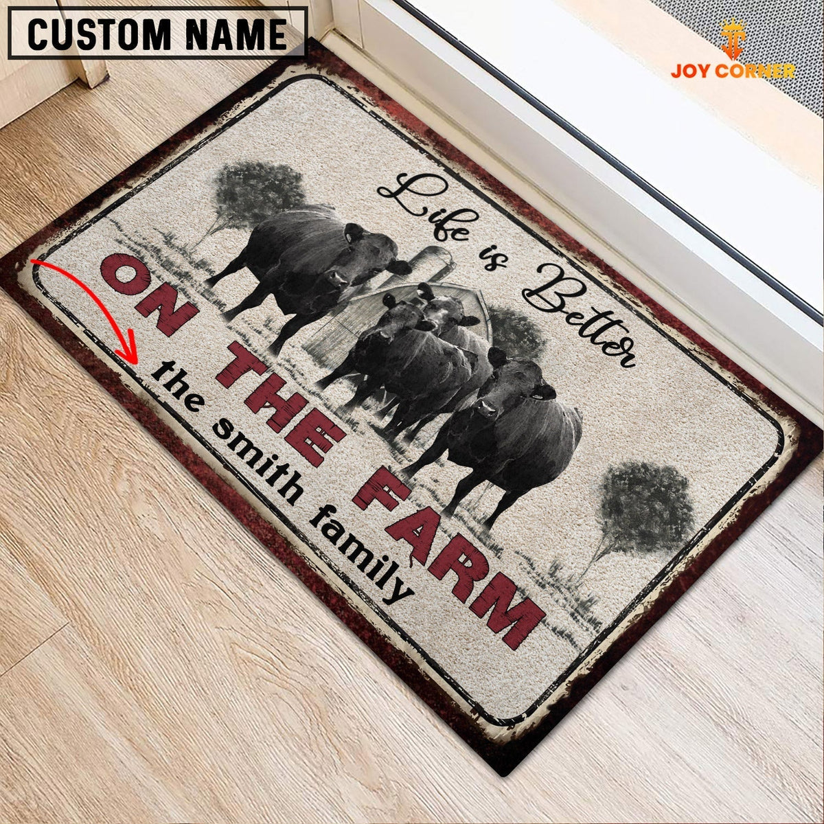 Dexter Life is Better Custom Name Doormat