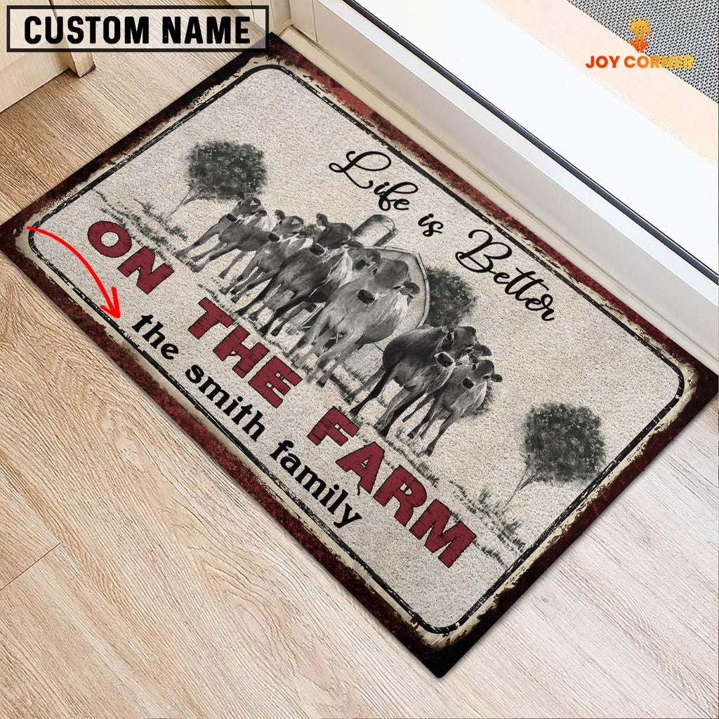 Jersey Life is Better Custom Name Doormat