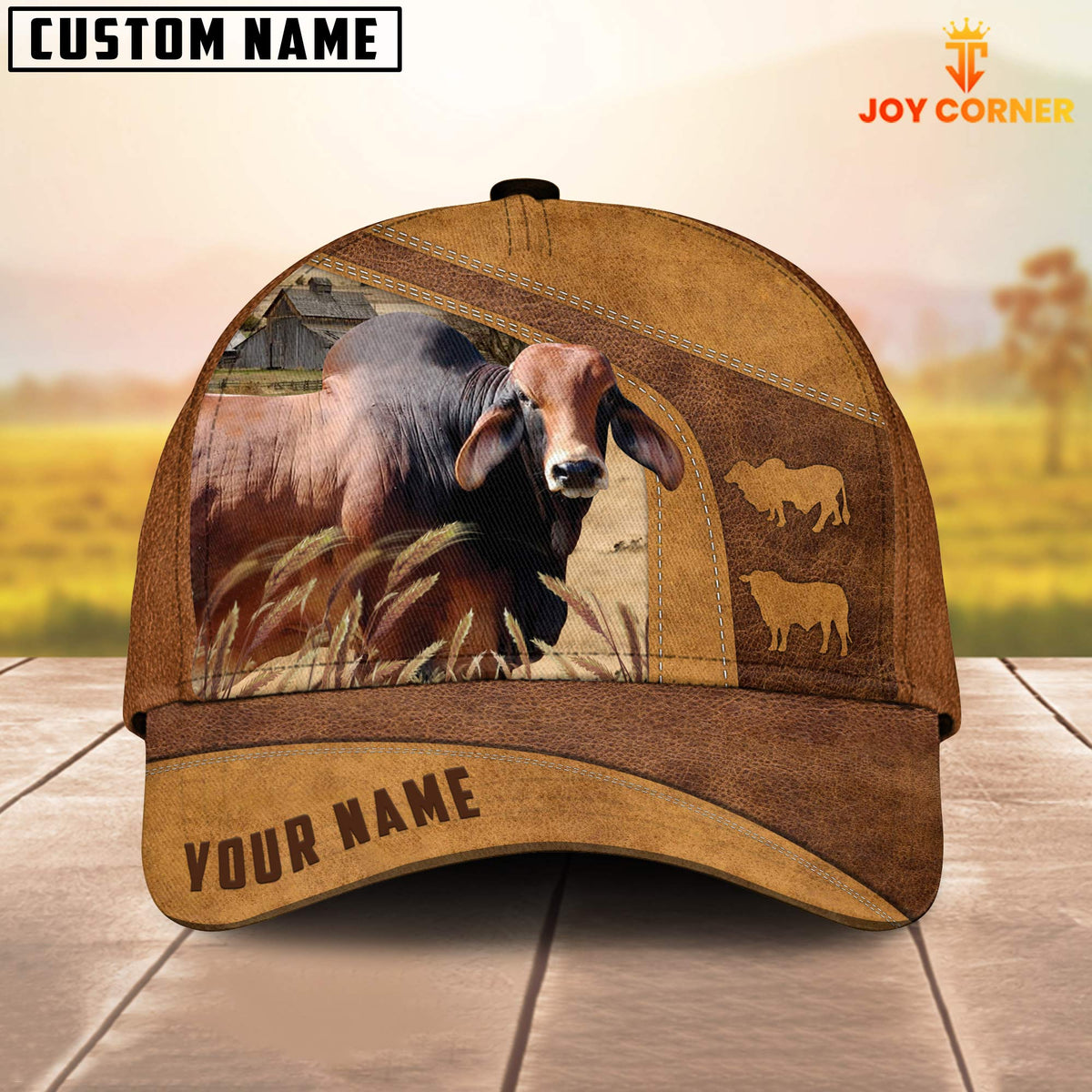Red Brahman Custom Name Cap