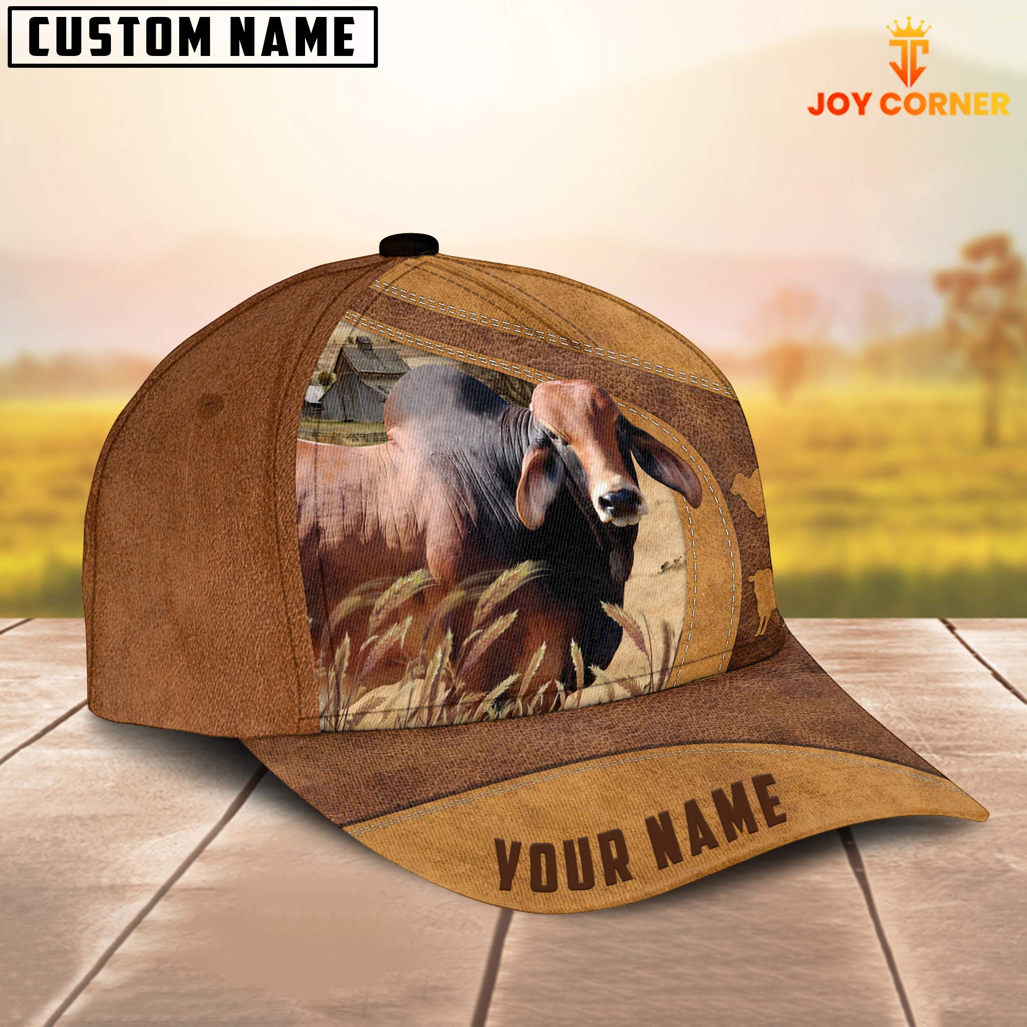 Red Brahman Custom Name Cap