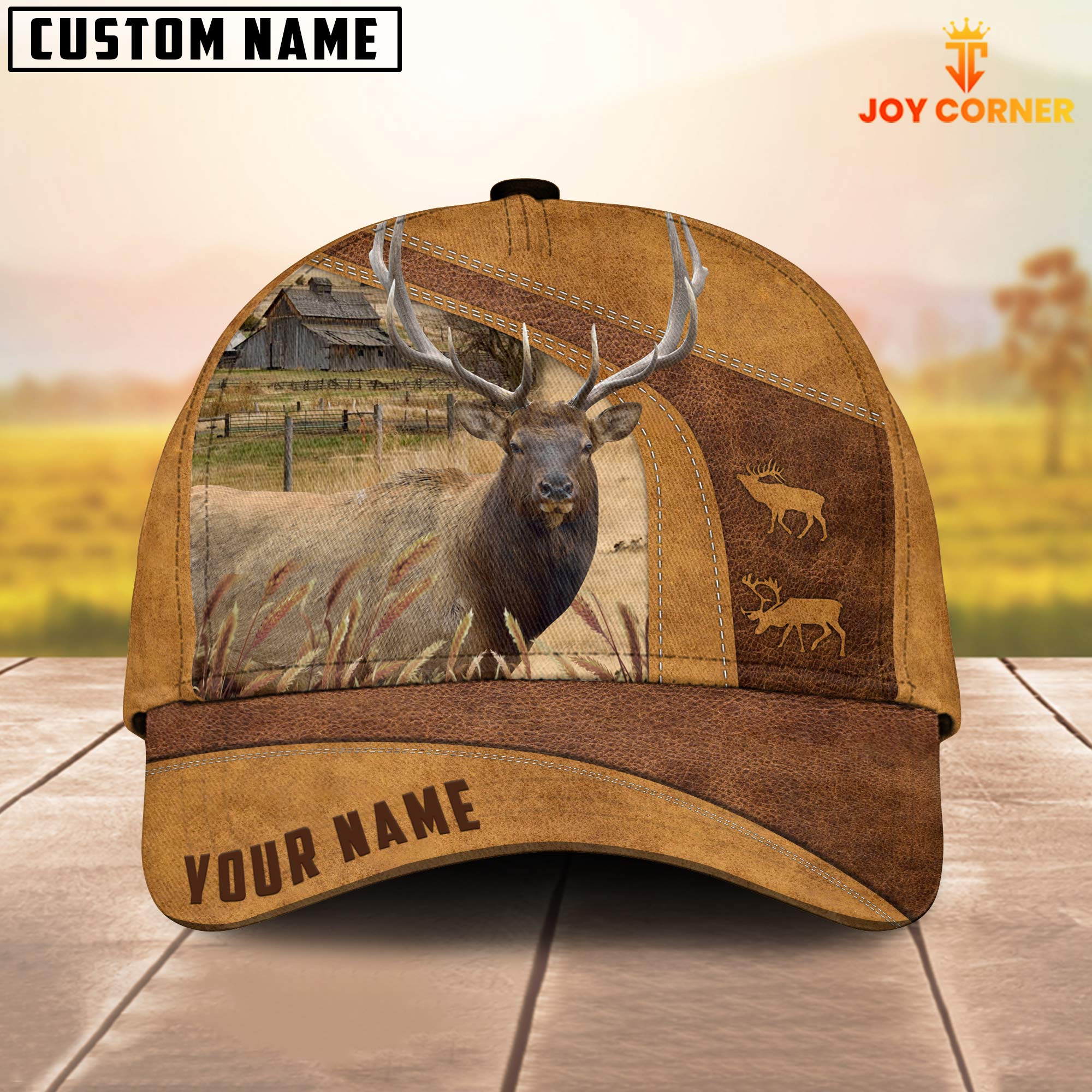 Rocky Mountain Bull Elk Custom Name Retro Cap