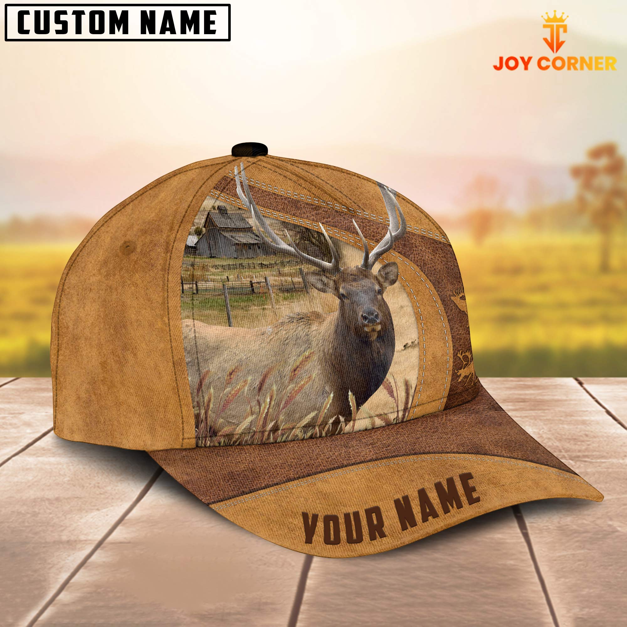 Rocky Mountain Bull Elk Custom Name Retro Cap
