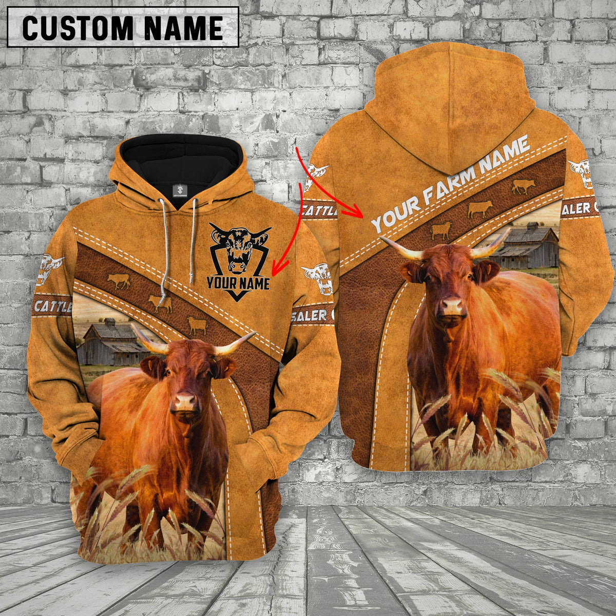 Personalized Name Saler Cattle Hoodie