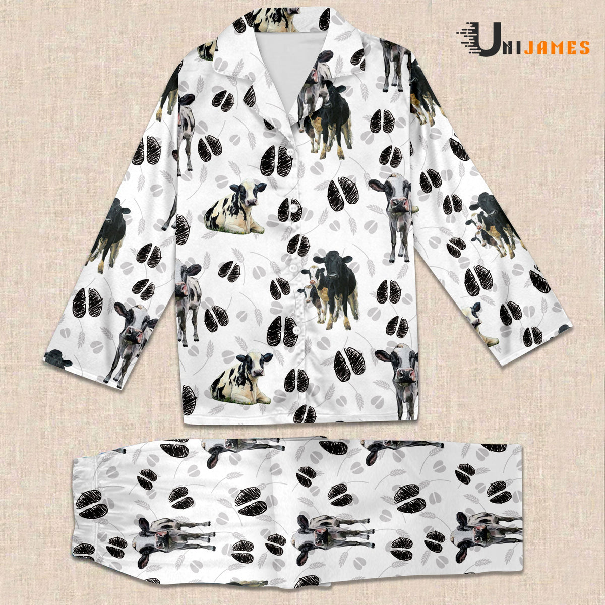 Holstein Farming 3D Pajamas