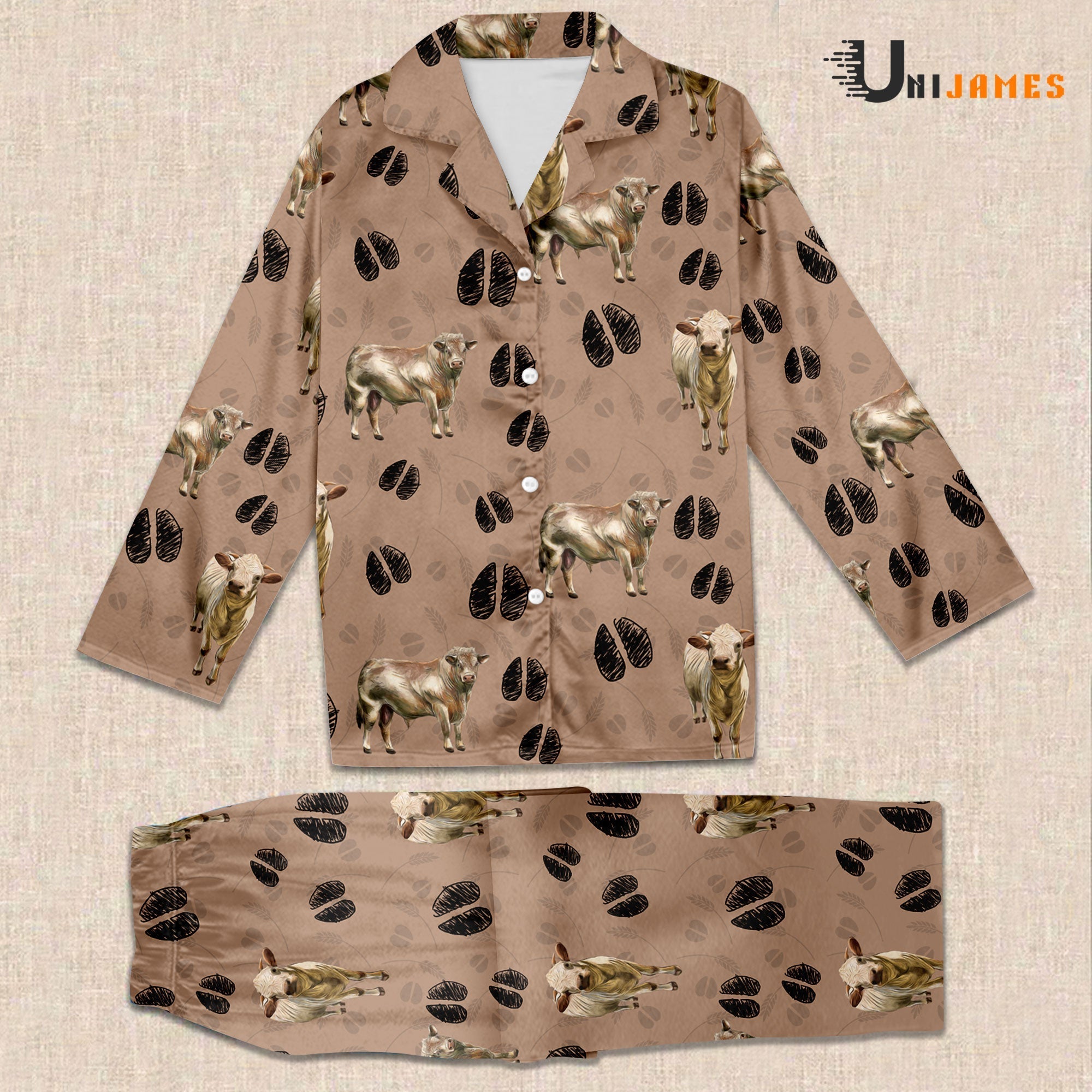 Charolais Farming 3D Pajamas