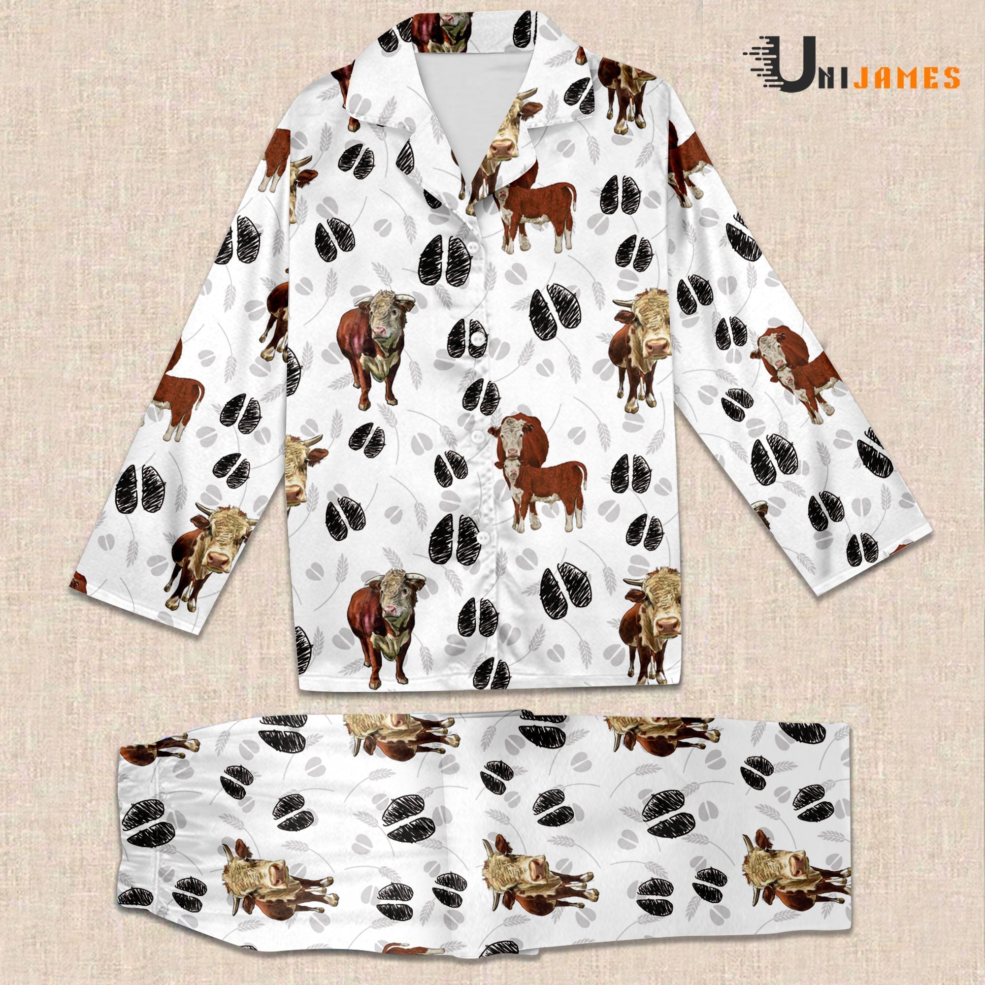 Hereford Farming 3D Pajamas